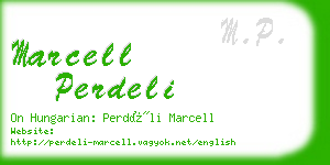 marcell perdeli business card